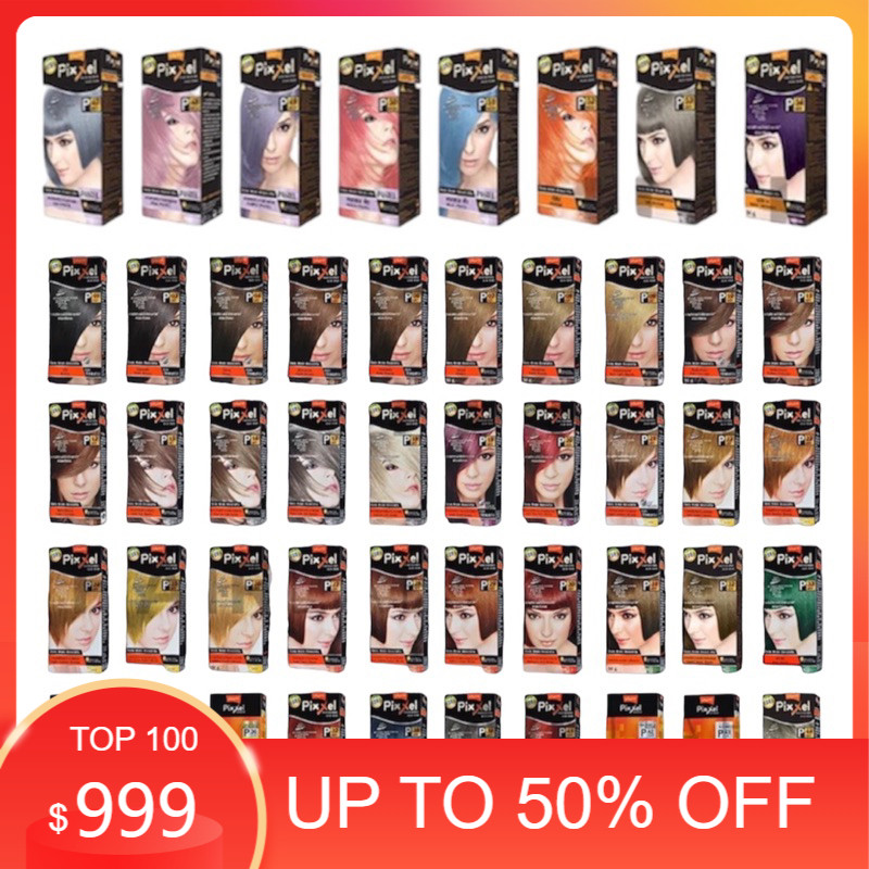 ❤️❤️❤️สีพิกเซลล์ lolane pixcel สีติดทน เงางาม ตรงตามชาร์ท ขนาด 50ml มีให้เลือก 47 เฉดสี (ราคาตัดฝากล