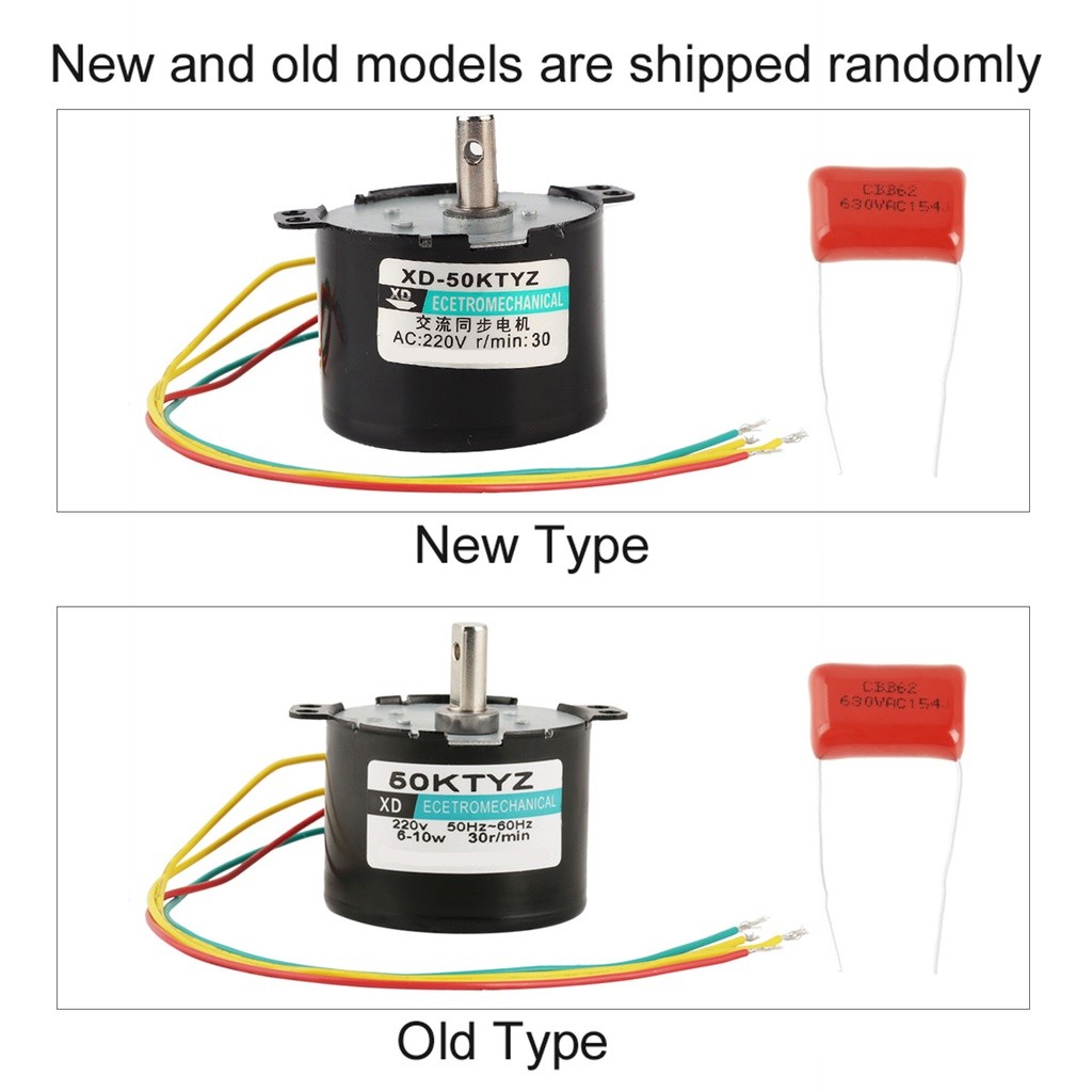 มอเตอร์ซิงโครนัส ซิงโครนัสมอเตอร์ มอเตอร์ไฟฟ้ากระแสสลับ AC220V Motor 5-50RPM มอเตอร์แม่เหล็กMoment of FORCE CW/CCW 1PCS - รูปที่ 3