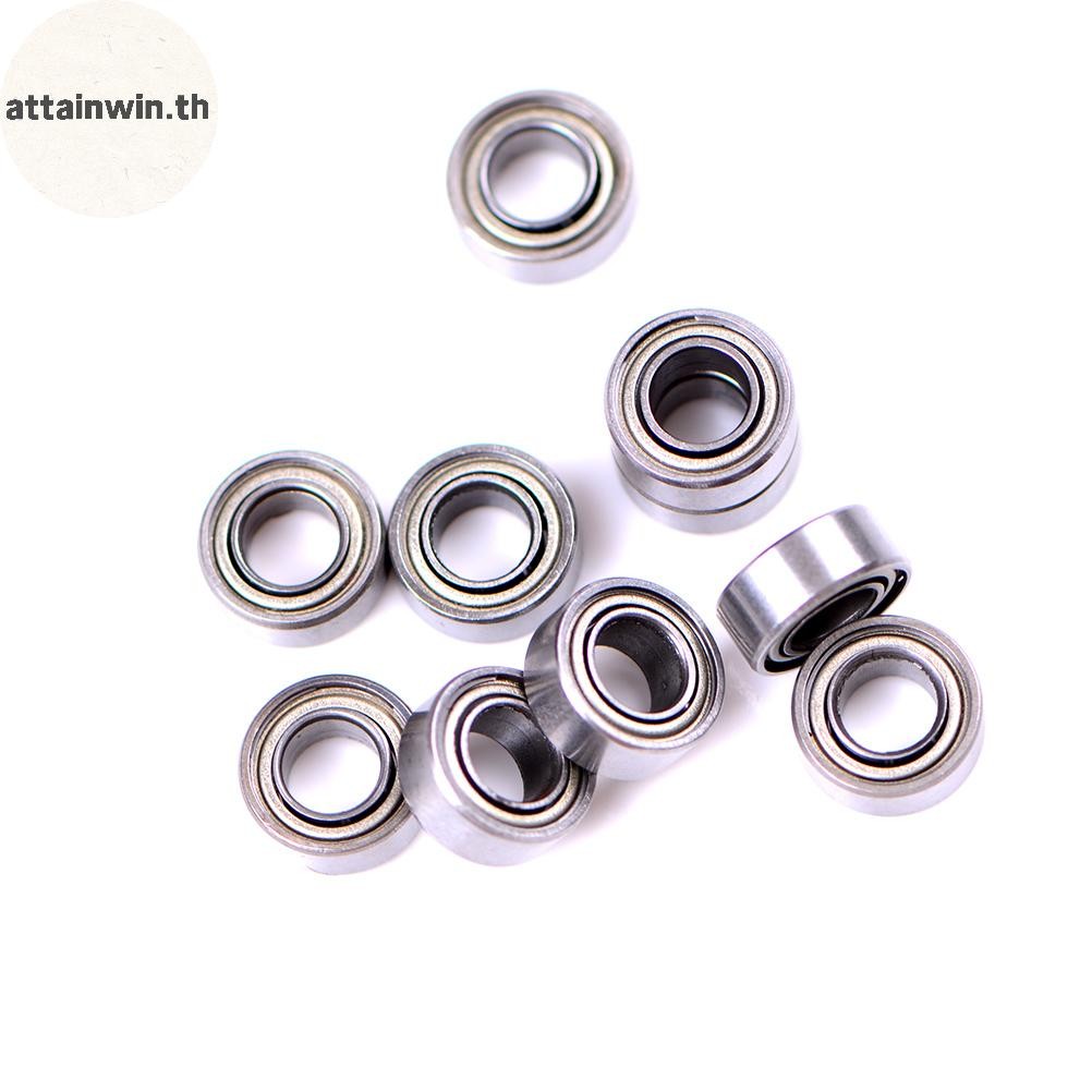 Attainwin 10pcs MR105ZZ L-1050 MR105 แบริ่งร่องลึก 5x10x4 มม.miniatureMR105ZZ แบริ่ง ABEC-1 th
