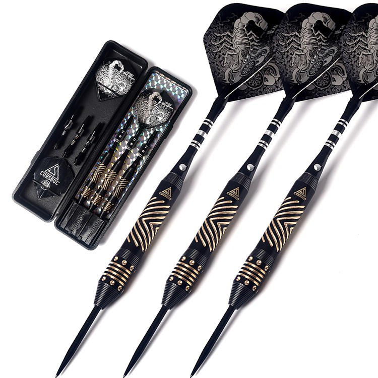 CUESOUL Scorpion Series Professional Darts Set ชุดลูกดอกเหล็กสำหรับมืออาชีพ ประกอบด้วย 3 ขนาด 22g, 2