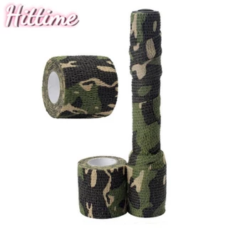 HITTIME กันน้ํา Camo Wraps เดินป่า Camping การล่าสัตว์ Camouflage เทปสติกเกอร์จักรยาน L5X8