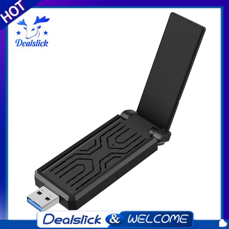 AX5400 อะแดปเตอร์ Wifi การ์ดเครือข่าย USB Wifi 6e Tri-Band Dongle สําหรับเดสก์ท็อปพีซีแล็ปท็อป 10 11