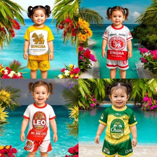 ชุดกีฬาเด็กลายช้าง B.Chang เท่สดใส ใส่สบาย