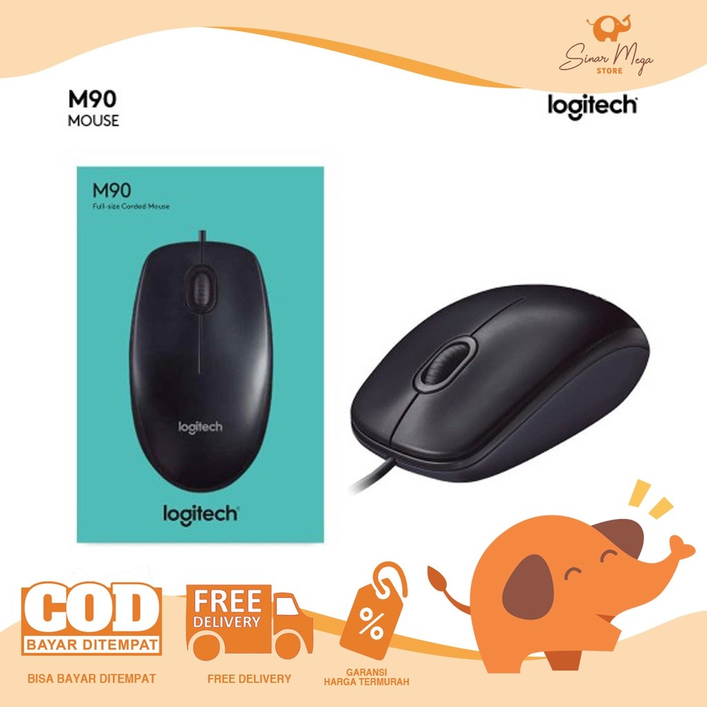 Logitech Mouse M90 คุณภาพดั้งเดิม