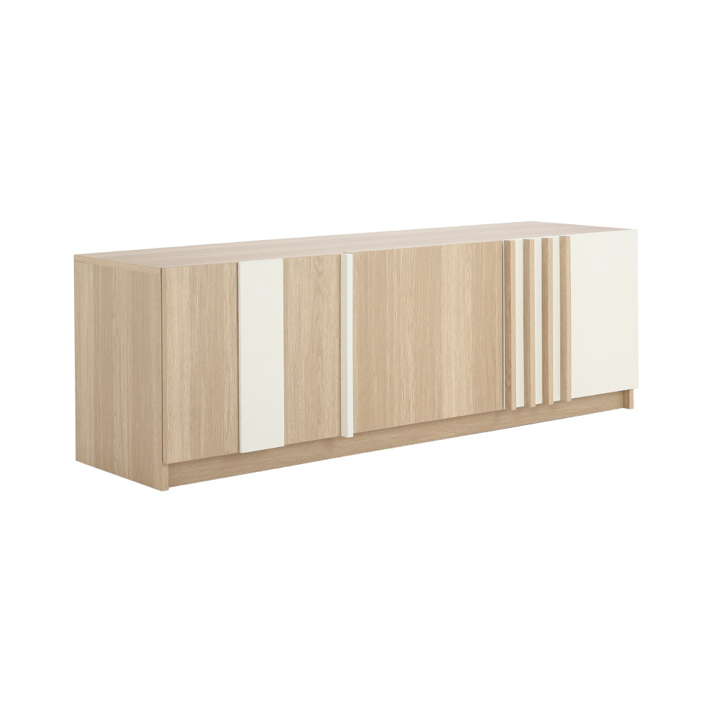 INDEX LIVING MALL ตู้วางทีวี รุ่นวาร่า ขนาด 150 ซม. - สีเลอบาน่า โอ๊ค/ขาว