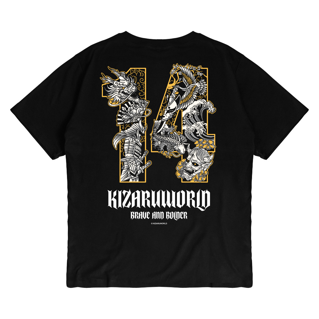 (ใหม่) เสื้อยืด KIZARU ครบรอบต้นกําเนิด KIZARU 14