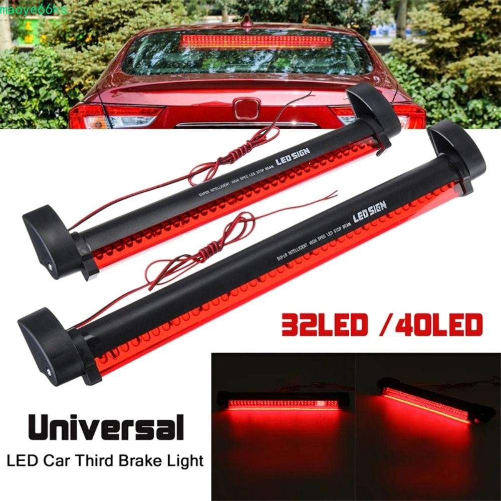 MAOYE ไฟเบรคที่สาม LED อัตโนมัติ 12V สําหรับรถ Universal 1PC High Mount ไฟเตือนหยุด Accesorios