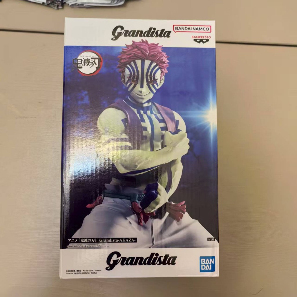ใน StoGenuine Bandai Banpresto Demon Slayer Grandista Akaza 22 ซม.Pvc ยืนรูปของขวัญที่เลือก