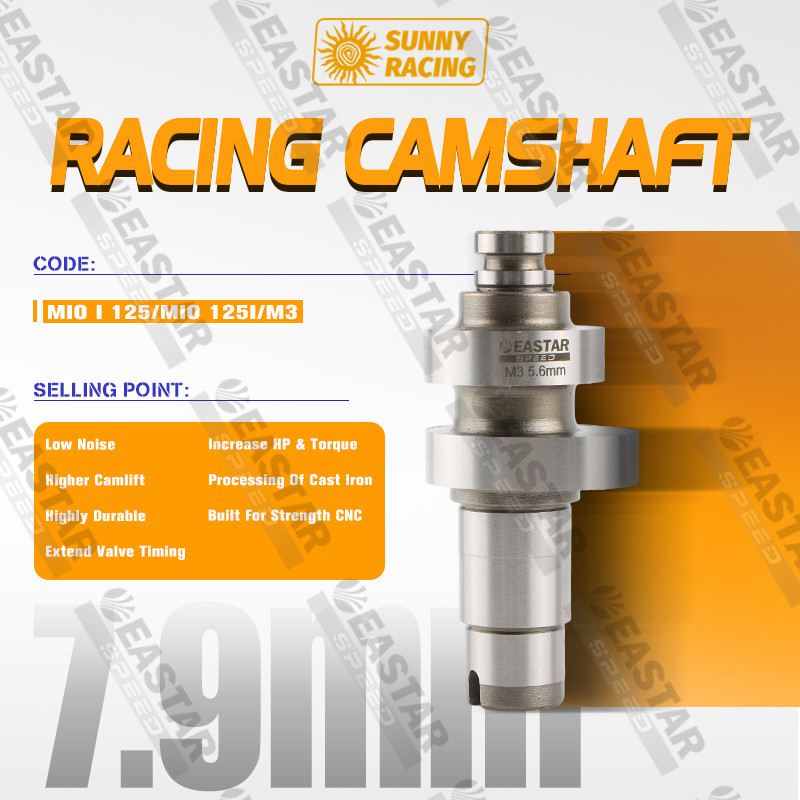 CAMSHAFT RACING MIO I 125 / MIO 125i / M3 - ยก 5.6 มม. เพิ่มกําลังและแรงบิด! อีสตาร์สปีด