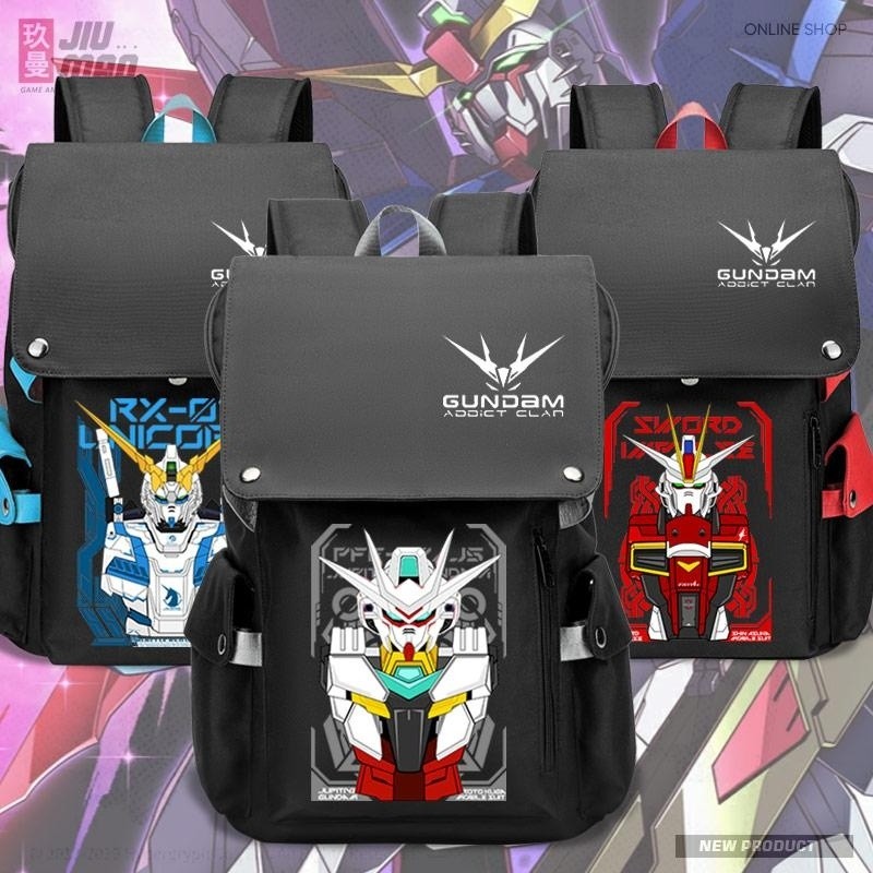 Retro Gundam Mobile Suit 40th Anniversary Co-Branded Tiegu Animation Merchanting กระเป๋านักเรียนผู้ช