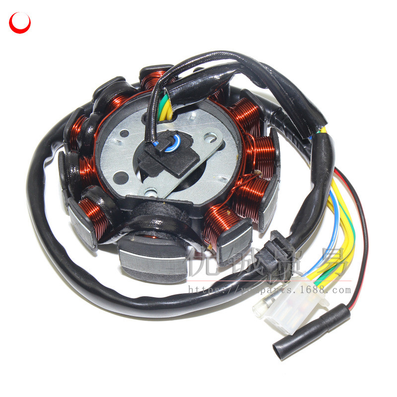 GY6 125/150线圈11极 全直流三相磁电机定子 GY6发动机磁电机线圈