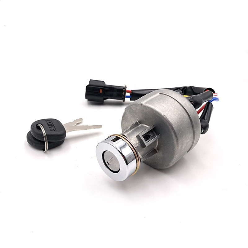 Sany SY245H ล็อคจุดระเบิดรถขุด A241200001217 กุญแจจุดระเบิดรถขุดสามหนึ่ง