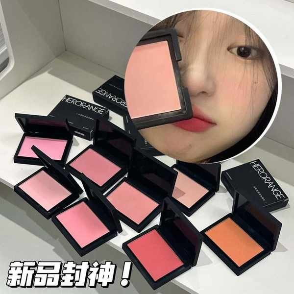 canmake blush oh my blush bwb blush HERORANGE ~ บลัชออนสีเดียวที่บางเบาและบางเบาการแต่งหน้าแบบนู้ดตา