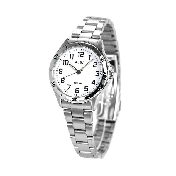 JDM WATCH ★ Seiko Alba Ladies' Watch,White,Quartz,Model AQQK407,ALBA,Memorial,Present,Gift《L》
