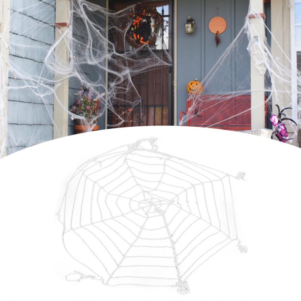 การตกแต่ง Halloween Web White Spider Web White