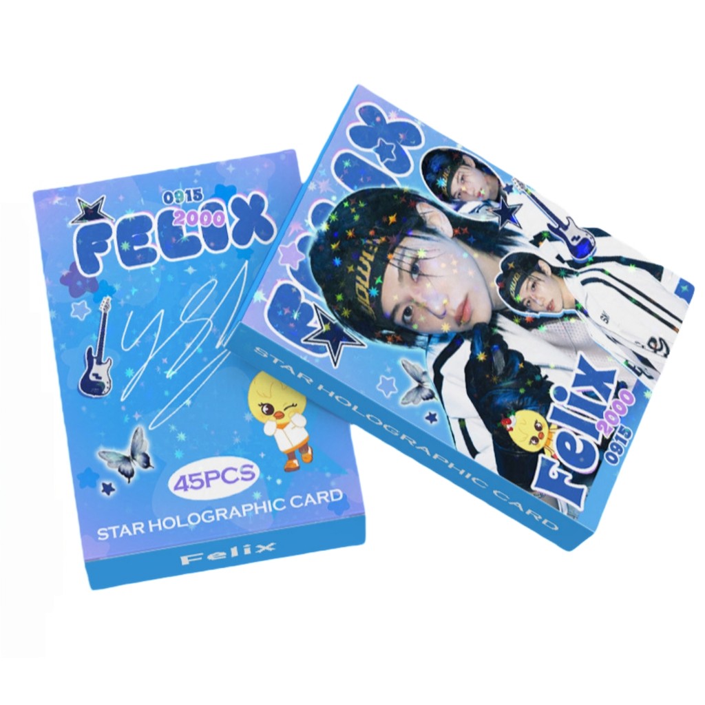 45 ชิ้น STRAY KIDS FIX KARMA Star Holographic การ์ด Lomo BANG CHAN HYUNDAN Permisson to Dance Love L