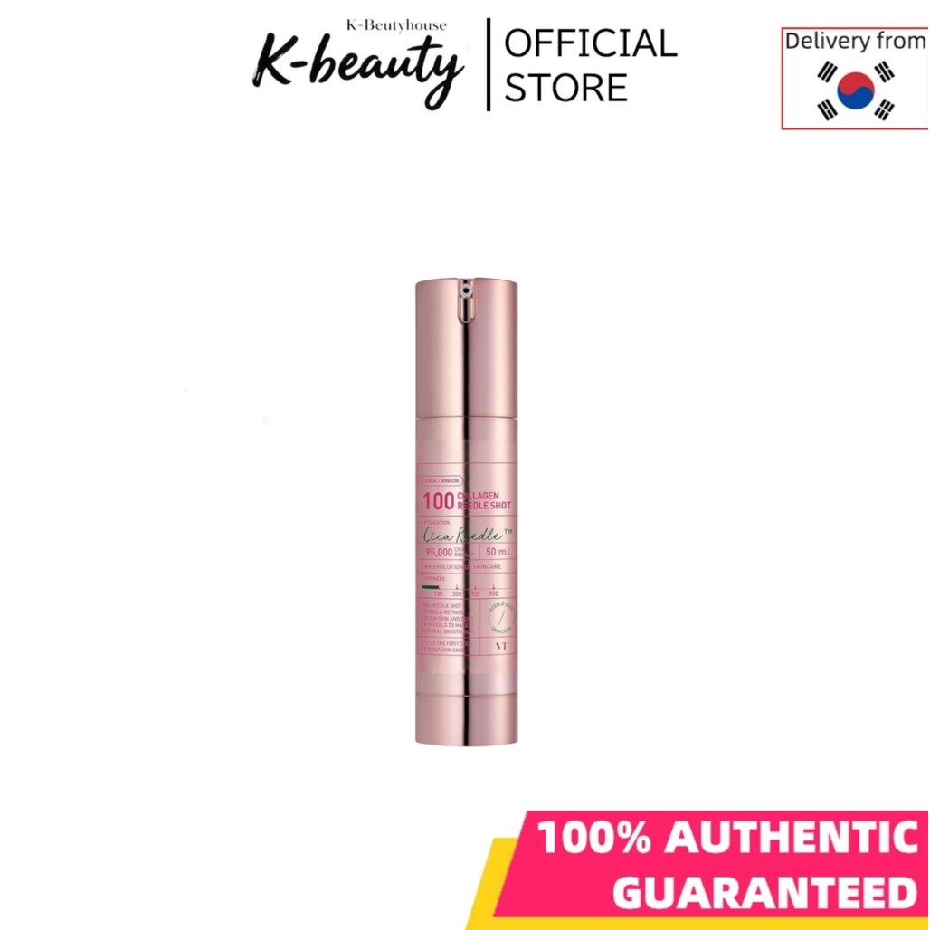 [VT] COSMETICS Collagen Reedle Shot 100, Collagen Microneedle Serum, Firming & Elasticity, 500Da Col