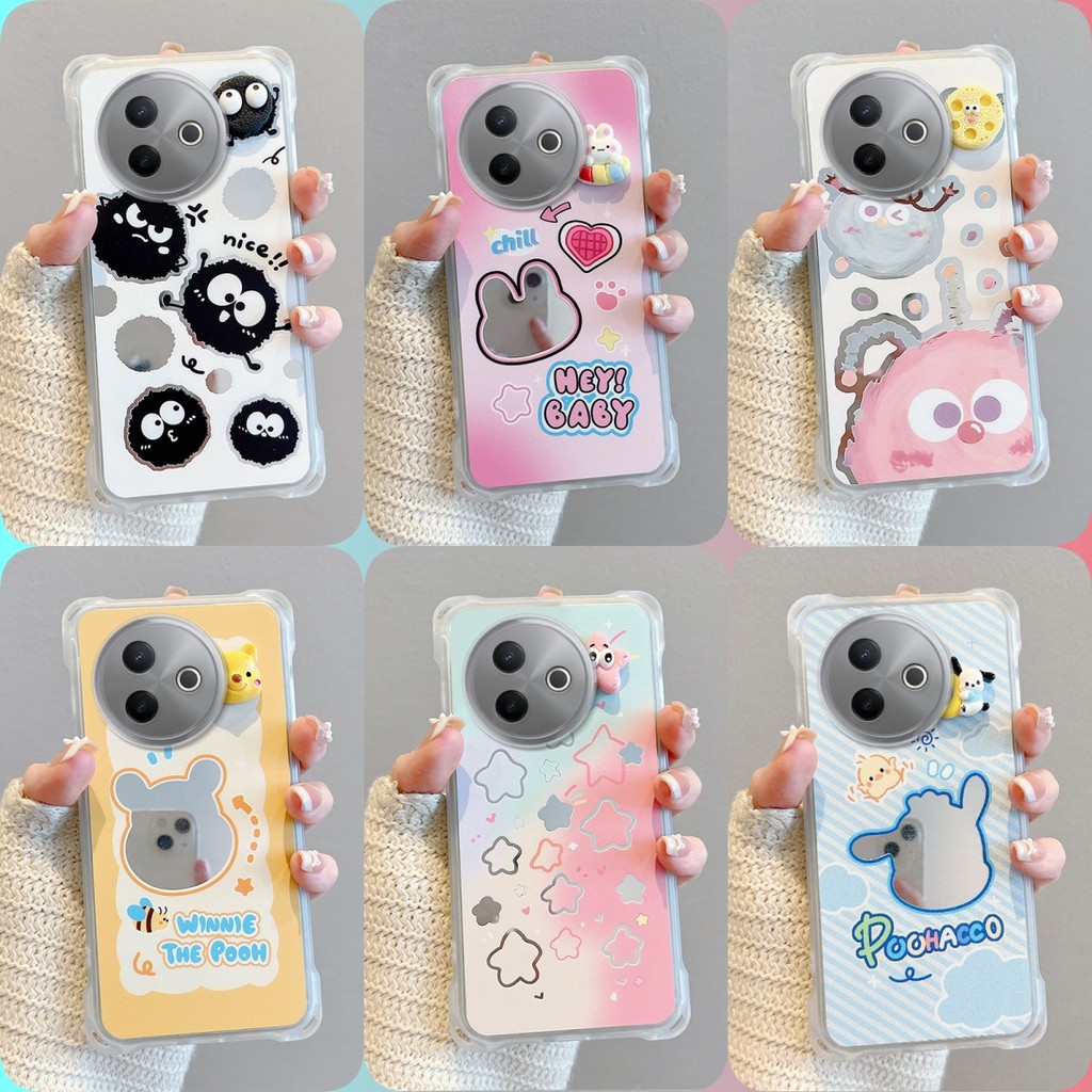 เคส VIVO Y39 กระจก‌สี่มุมป้องกันกรณีโทรศัพท์หล่น