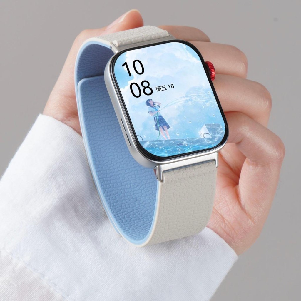 สายซิลิโคนแม่เหล็กหรูหรา,สายลําลองคุณภาพสูงสําหรับนาฬิกา Huawei Fit4 Fit3 Fit4Pro