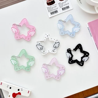 Angel Star Mountain Climbing Hook จี้อะคริลิคสไตล์เกาหลีพวงกุญแจบรรเทาอาการปวดหัวเข็มขัดกระเป๋าแขวนหัวเข็มขัดตกแต่ง