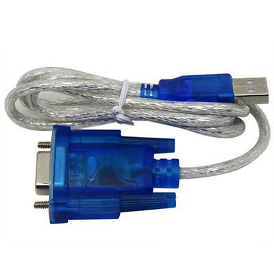 Newlanrode-ph [Ande Online] อะแดปเตอร์สายเคเบิลพอร์ตอนุกรมหญิง USB 2.0 ถึง RS232 (สีน้ําเงิน) <ไม่มี