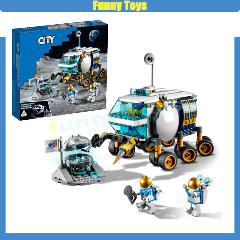 60348 Lunar Roving Vehicle Building Blocks Space Exploration ของขวัญของเล่นเพื่อการศึกษาสําหรับเด็ก