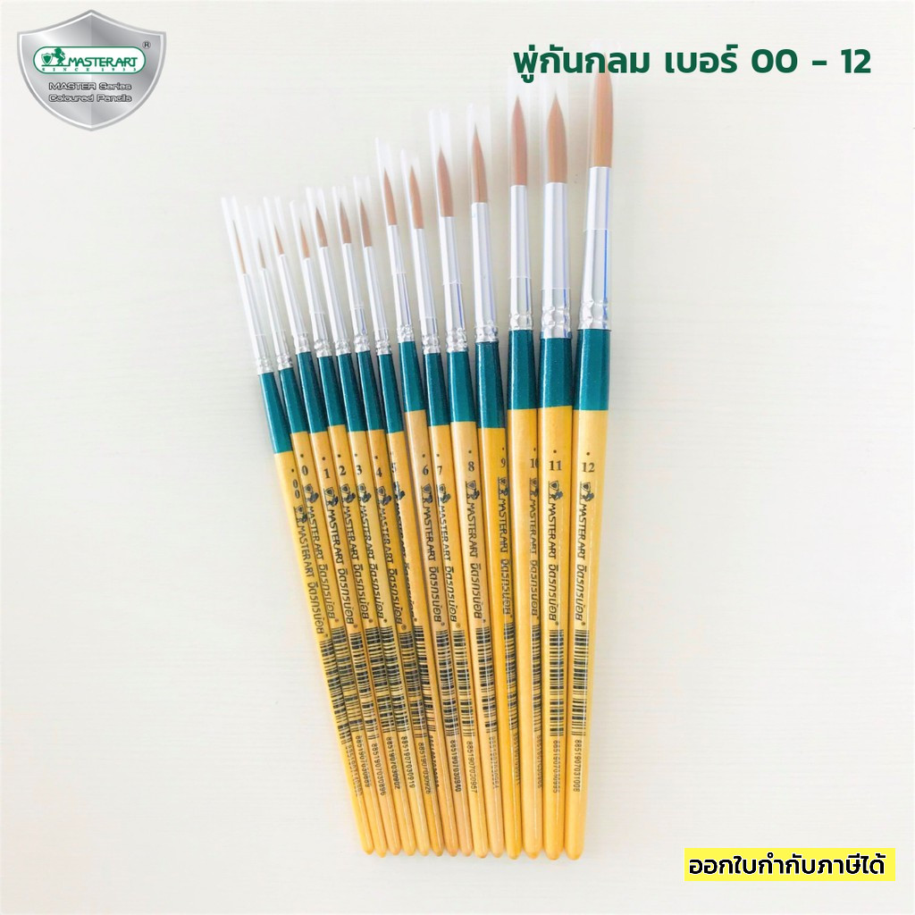 พู่กันกลมมาสเตอร์อาร์ต รุ่นจิตกรน้อย **หลายขนาด**