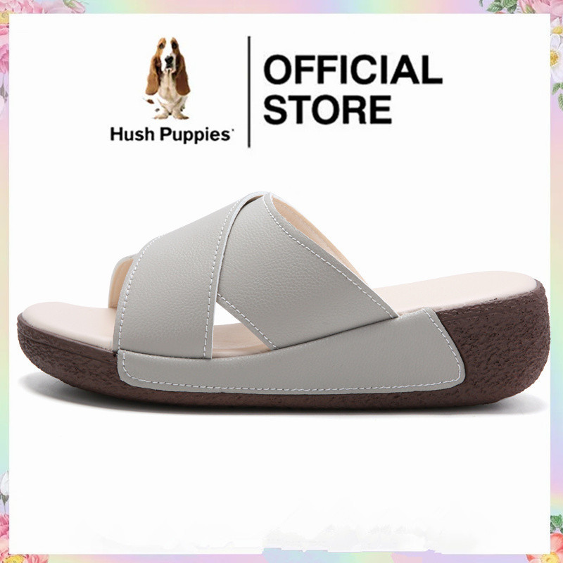 Hush Puppies รองเท้าโลฟเฟอร์ ส้นแบน แบบสวม สําหรับผู้หญิง