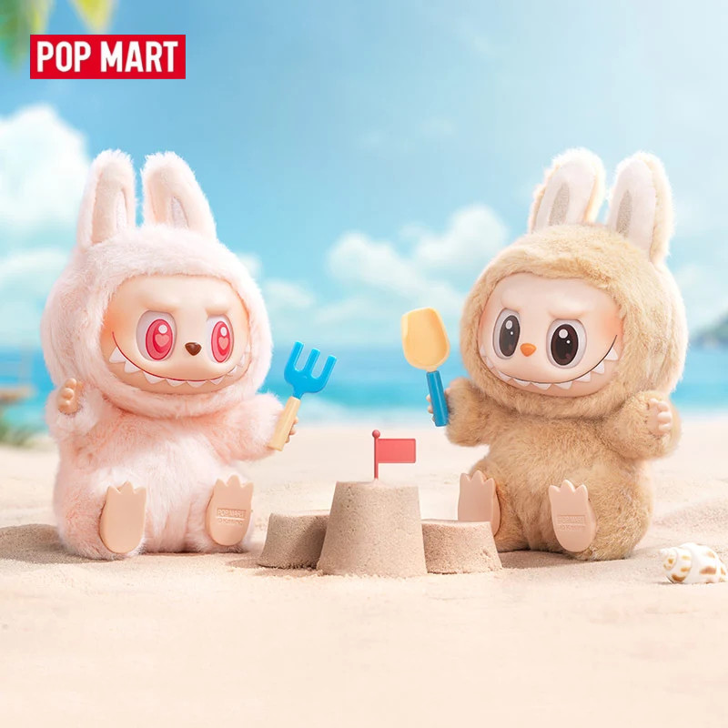 Popmart LABUBU LABUBU THE MONSTERS ท่านั่งตุ๊กตาไวนิลกล่องลึกลับ