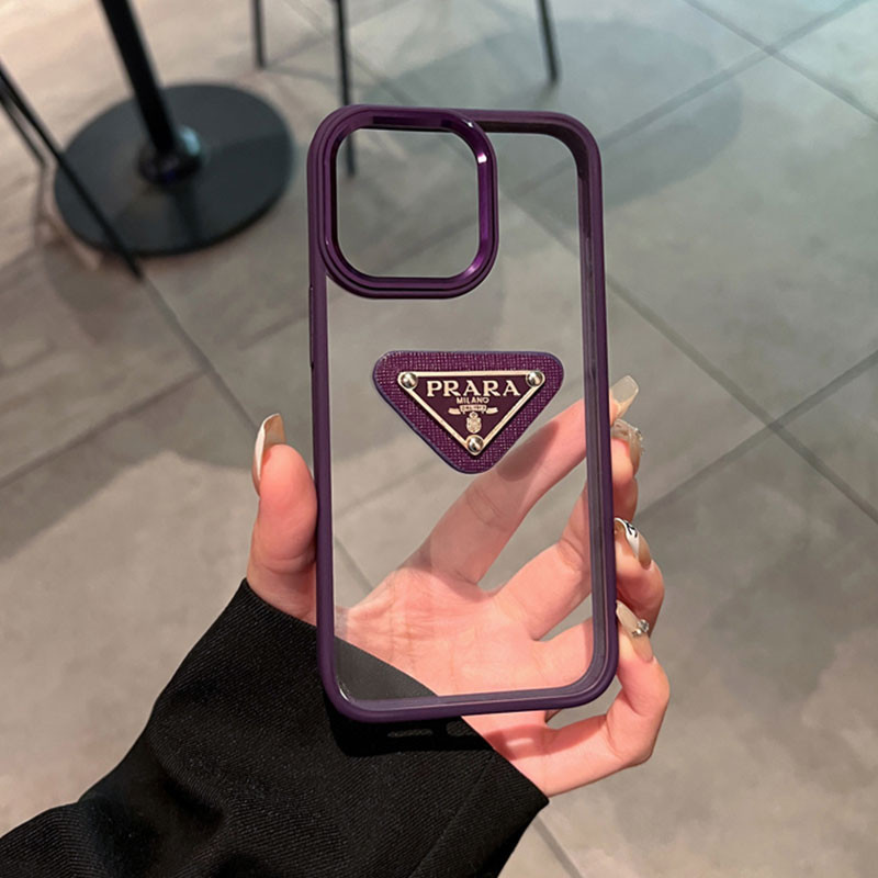 สีม่วงinsหรูหราแบรนด์แฟชั่นสูง 15PromaxสําหรับIphone 14Promax 13 12 11 Pro Max XsMax X Xs XR 14 15 Plus 7plus 8+ Clear drop Resistance case