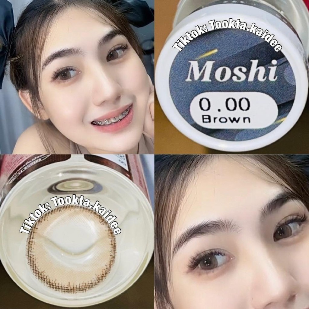 (ตาโต) คอนแทคเลนส์ฝาขาว Moshi / โมชิ