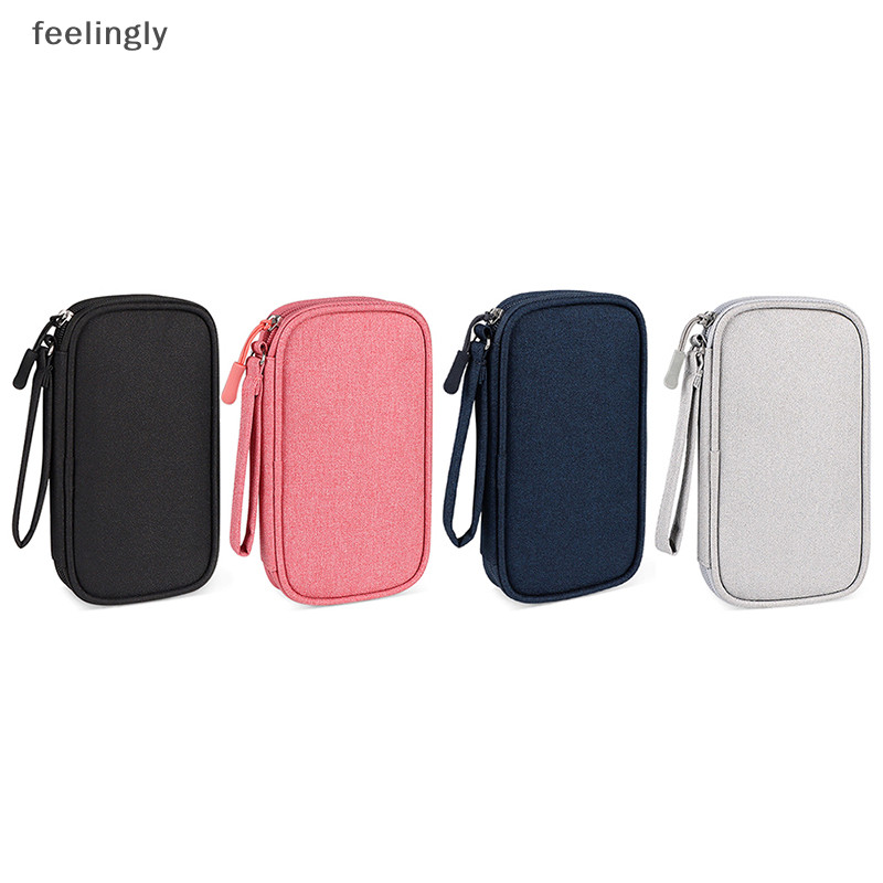 {Life} กระเป๋าเก็บสายเคเบิลแบบพกพากระเป๋าอุปกรณ์เสริมสําหรับสายไฟ Charger Power Hard Drive {TH}