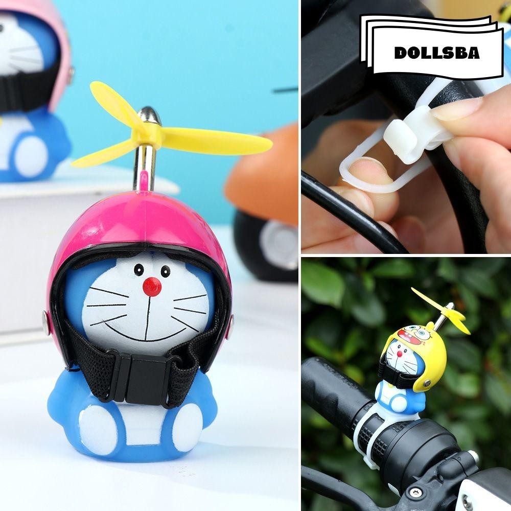 ตุ๊กตาบา ไฟสีเหลืองเล็กๆน้อยๆอุปกรณ์เสริมในรถยนต์แพไม้ไผ่อุปกรณ์จักรยานเป็ดน้อยสีเหลือง