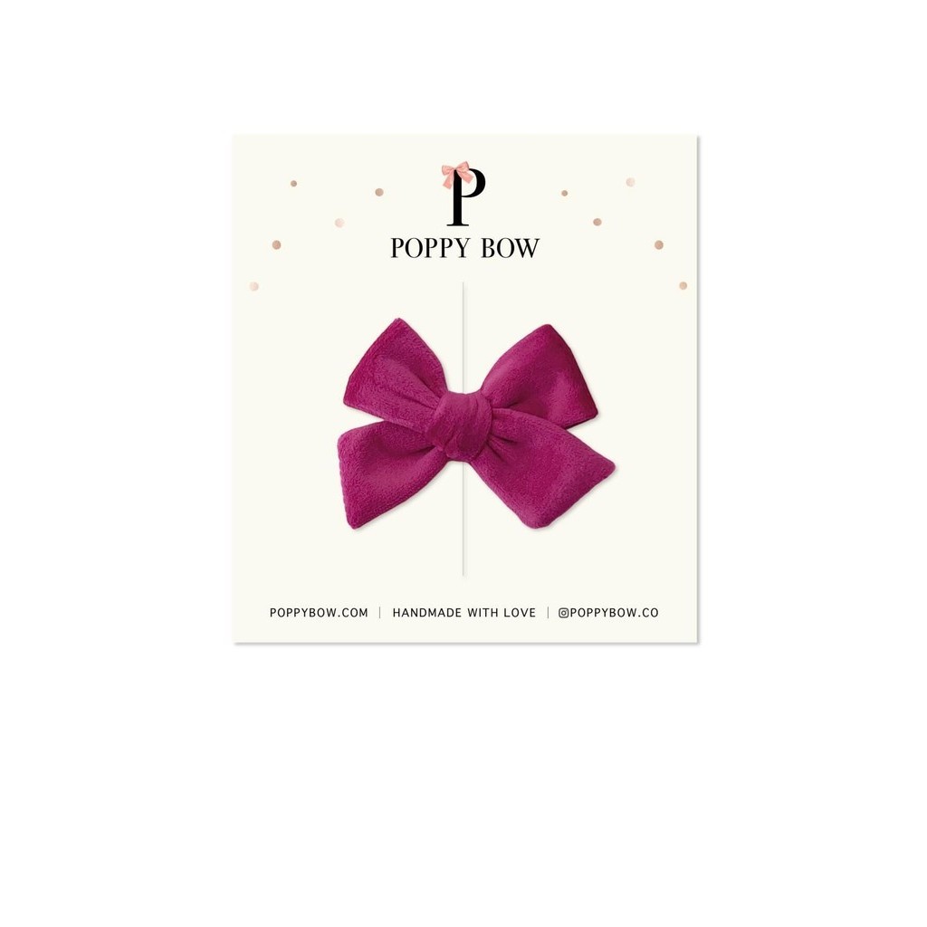 Poppy Bow Petite Classic Bow // Dewberry