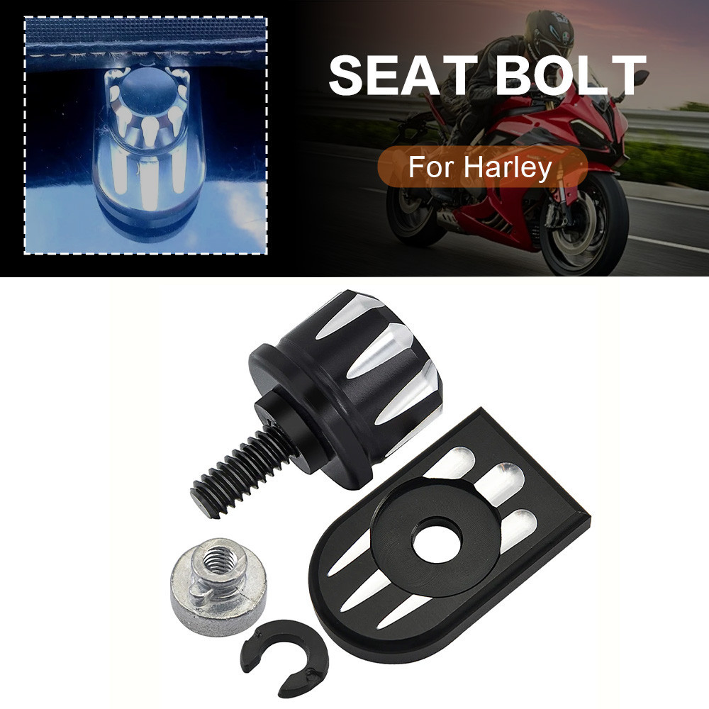 รถจักรยานยนต์ด้านหลัง Fender Seat Bolt สกรู Nut Tab Kit Mount Knob สําหรับ Harley XL Dyna Softail To