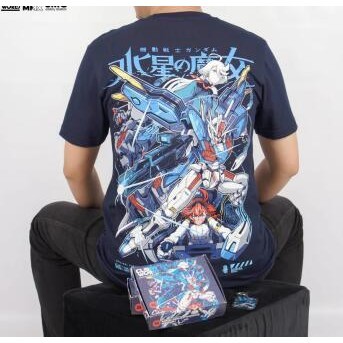 Aerial Rebuild Gundam เสื้อยืดวัสดุเจอร์ซีย์ | Baju เสื้อยืด Jersi Anime Aerial Rebuild Gundam | เสื