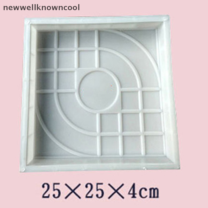 Newwellknowncool Path Maker DIY Paving Mold อิฐคอนกรีตหินสแควร์ Mould สําหรับ Patio Garden AAD
