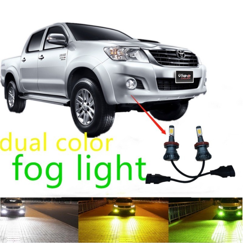 2pcs 9006 ไฟตัดหมอกสําหรับ Toyota Hilux VIGO KUN25 (ปี 2004-2011) ไฟตัดหมอก LED