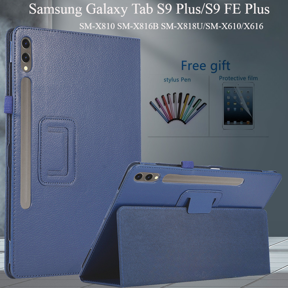 สําหรับ Samsung Galaxy Tab S9 + S9 Plus S9 FE Plus 12.4 "2023 PU หนังสําหรับ SM-X810 SM-X816B SM-X81