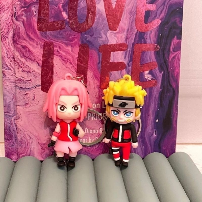 GANTUNGAN [ DELSER MOTOR ] NARUTO CHARACTER KEYCHAIN NARUTO KEYCHAIN KAKASHI SASUKE JIRAYA SAKURA IT