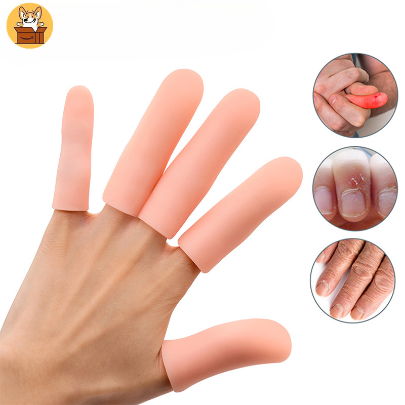 Am-az2Pcs ขยายหนา Finger Protector ซิลิโคนหลอด Thumb ครอบคลุม Toe Protection สําหรับเท้าข้าวโพด Blister Cracked Care เครื่องมือ