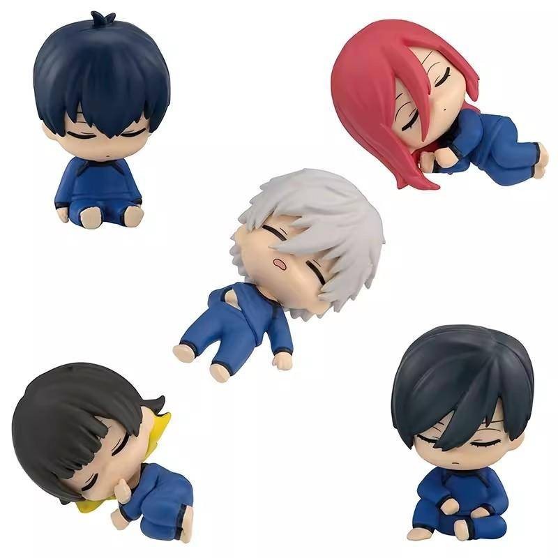 5 ชิ้น Nagi Sishiro Rin Itoshi Kunigami Rensuke Mikage Reo Itoshi Sae สีฟ้าล็อค sleep action figure