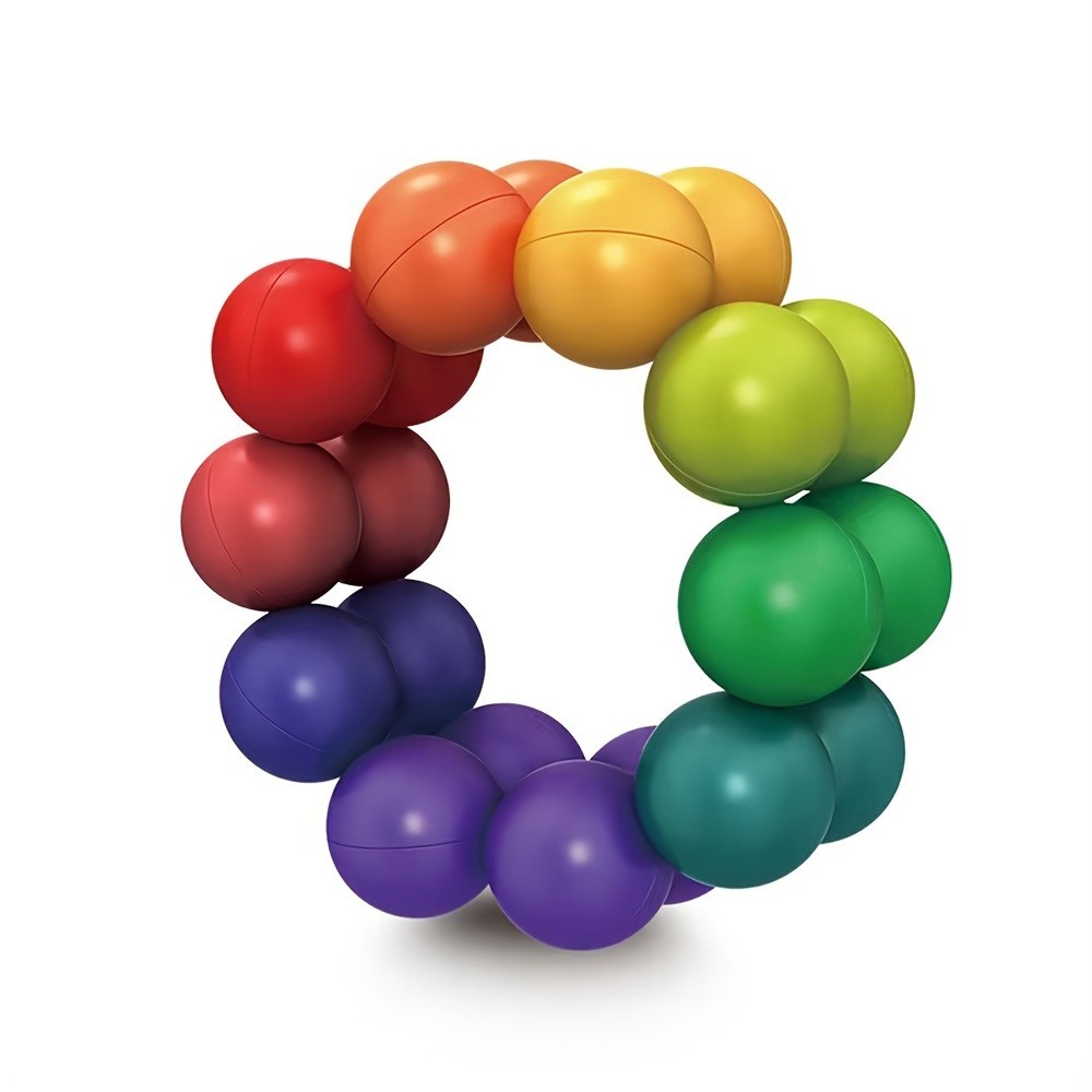 GeeToy Magic Ball Cube DIY ปริศนาหลากหลาย Intelligence Ball ของเล่นความเครียดบรรเทาของเล่นเพื่อการศึกษาสําหรับเด็ก Cube - รูปที่ 7