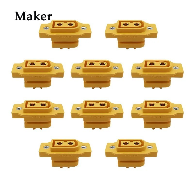 ปลั๊ก Amass ขั้วต่อแบตเตอรี่ XT60 XT60NE-F XT60NE DC500V 20A ปลั๊กชุบทองแบตเตอรี่สําหรับ Rc FPV Dron