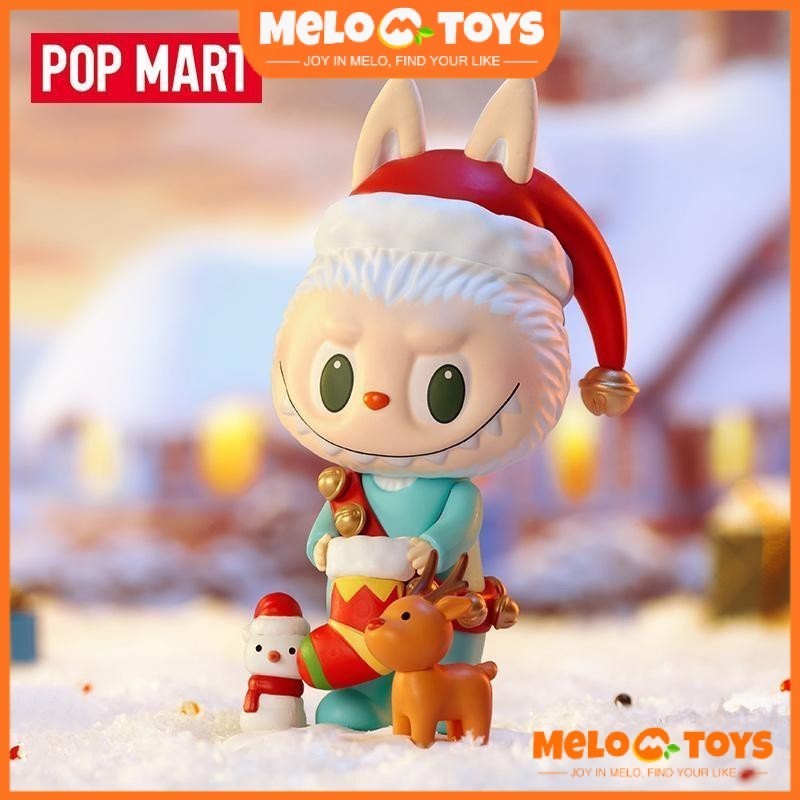 ของแท้ PopMart Labubu Christmas Blind Box Set Hand Made Ornament Toys Gift