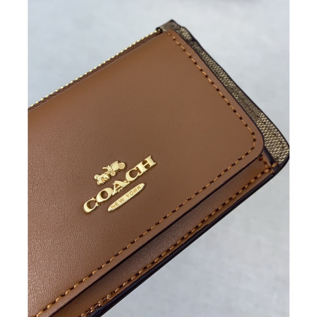 กระเป๋าสตางค์ใหม่ผู้หญิงกระเป๋าใส่เหรียญ CP435 CP433 Corner Zip Wristlet Women Short Coin Purse