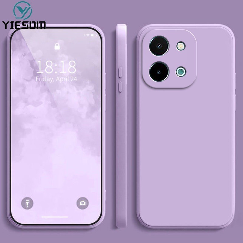 เคสสําหรับ Vivo Y28 4G สีทึบบางเฉียบซิลิโคนเคลือบเคสโทรศัพท์ TPU แบบนุ่มฝาครอบ ราคา ถูกที่สุด ดีลบีเคเค แกลเลอรีภาพที่ 7