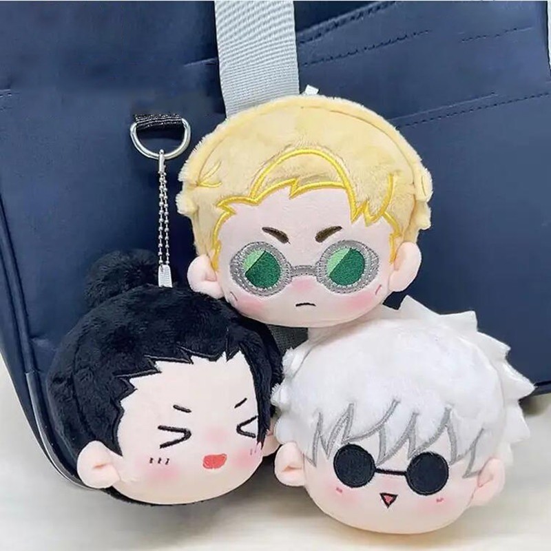 อะนิเมะ Jujutsu Kaisen ตุ๊กตาตุ๊กตาพวงกุญแจ Satoru Gojo Eto Suguru Plushie ตุ๊กตาของเล่นพวงกุญแจจี้อุปกรณ์เสริม