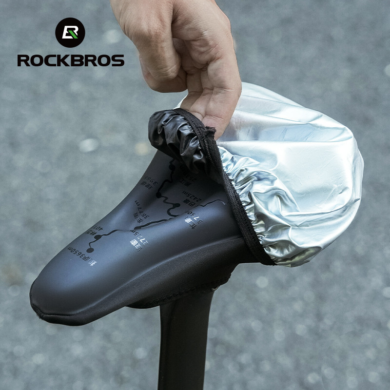 ROCKBROS ผ้าคลุมเบาะจักรยานกันน้ํากันฝน น้ําหนักเบา สําหรับจักรยานถนนและเสือภูเขา