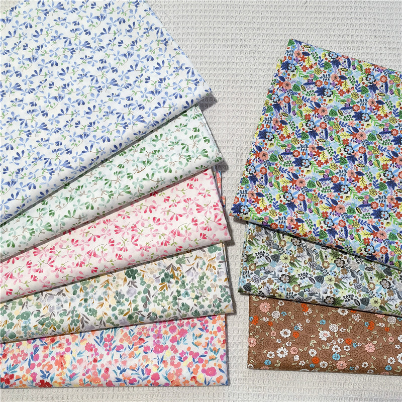 กว้าง160ซม/60” ผ้าหวี, ผ้าฝ้าย, ผ้าเด็ก, ผ้าดอกไม้เล็ก, ผ้าฝ้ายกิ้น